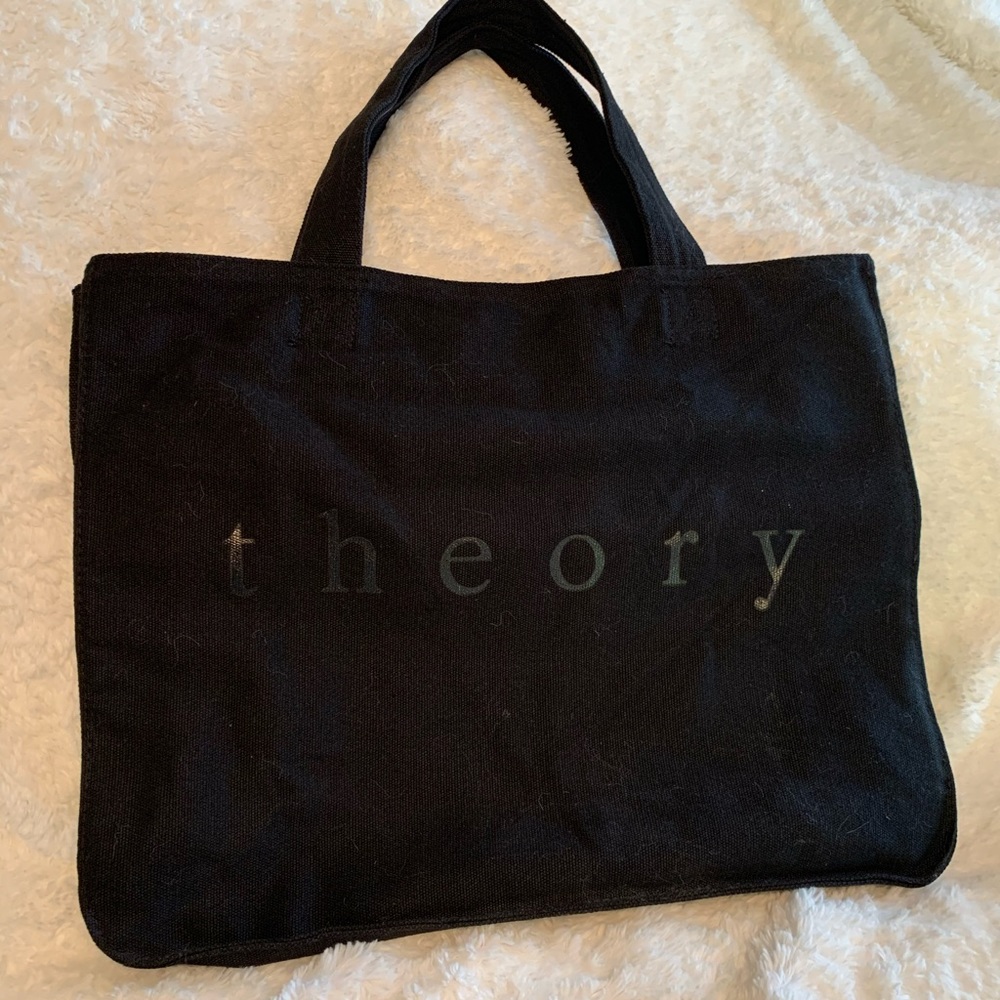 Theory canvas tote. NEVER USED